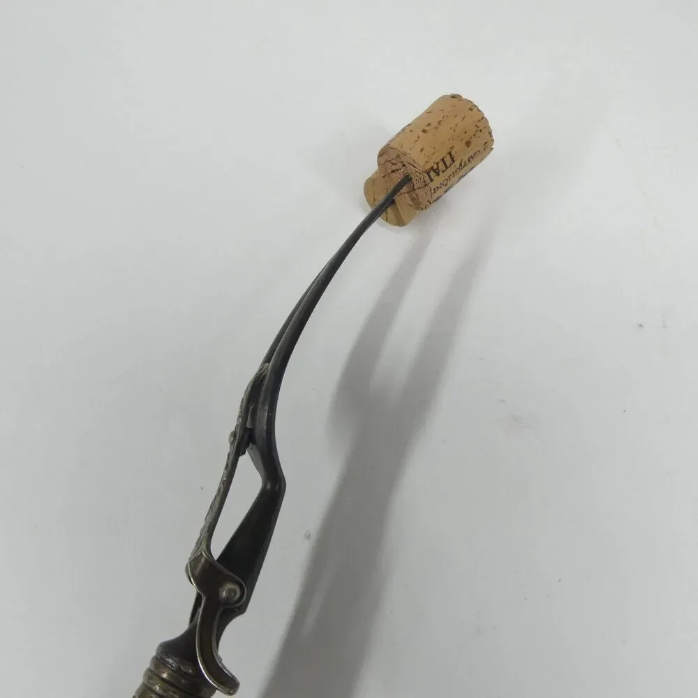 Meat Roast Carving Fork Repousse Floral Handle Vintage Silverplate